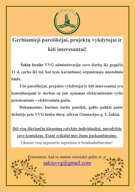 dirbame nuotoliniu būdu iki 05 11